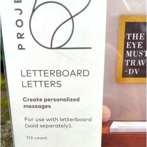 NWT Project 62 Letter Board Letters